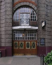 Conway Hall (a short walk away from Persephone's Lambs Conduit Street shop) where William makes his impassioned denunciation of his former ideals.