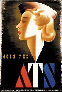 Churchill considered this recruiting poster for the Auxiliary Territorial Service too risqué.