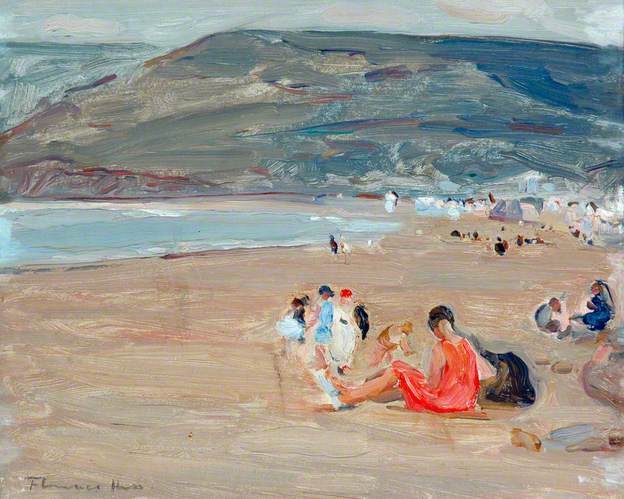 'Beach Scene' by Florence Hess. Pannett Art Gallery