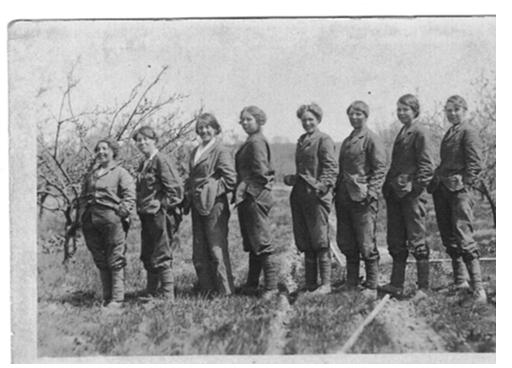 Land Girls in World War I