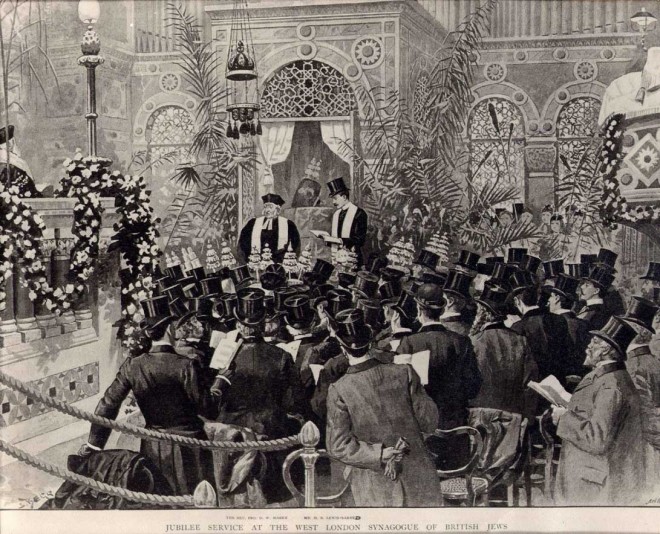 Members of the West London Synagogue celebrate Queen Victoria's Jubilee.