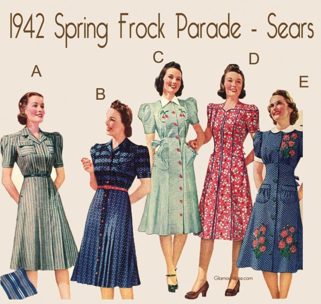 1940s-spring-frocks-parade