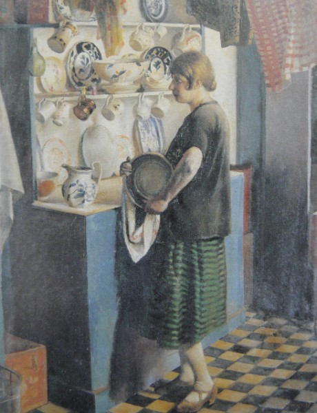 'Gertrude in the Kitchen' by Harold Harvey 