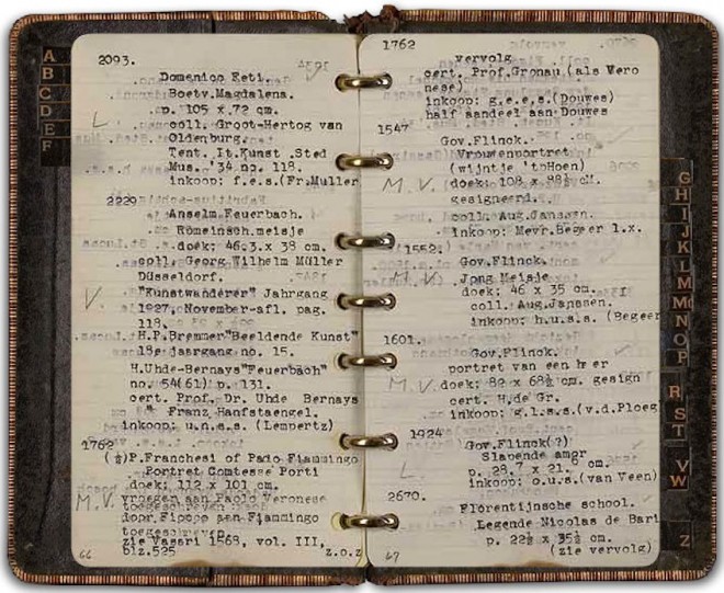 Goudstikker's notebook