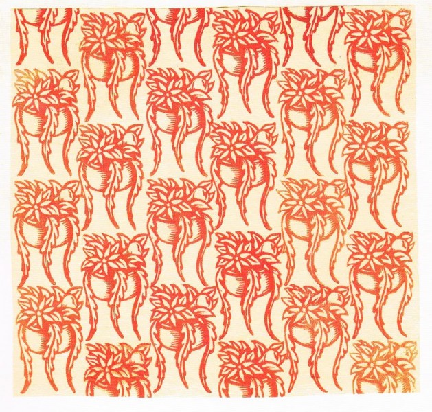 Endpapers red plants