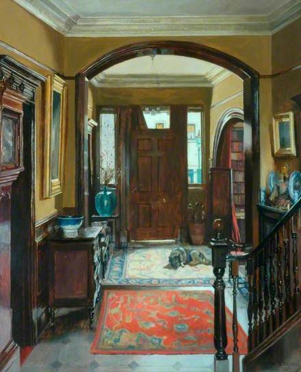 ‘The Front Door’ by Mary Dawson Elwell. 1940. Cartright Hall Art Gallery.