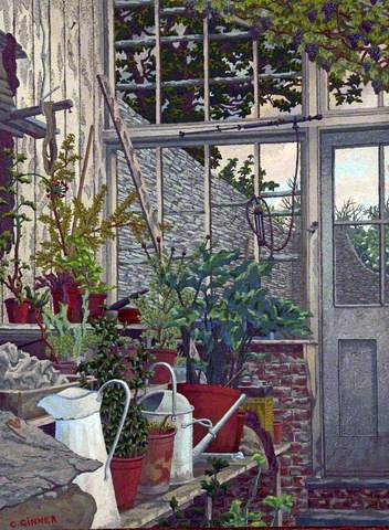 ‘The Greenhouse’ by Charles Ginner. Williamson Art Gallery and Museum