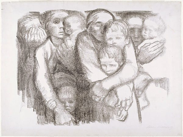 'The Mothers' by Kathe Kollwitz. 1919