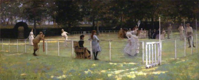 'The Tennis Party' by John Lavery. Aberdeen Art Gallery and Museums