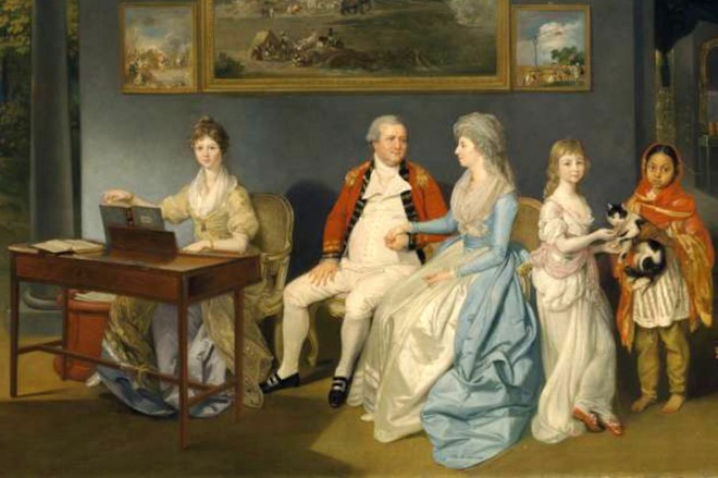 Colonel Blair with his Family and an Indian Ayah 1786 by Johan Zoffany 1733-1810