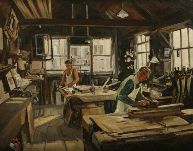 Fuller, Leonard John, 1891-1973; Lanhams Framing Workshop, St Ives