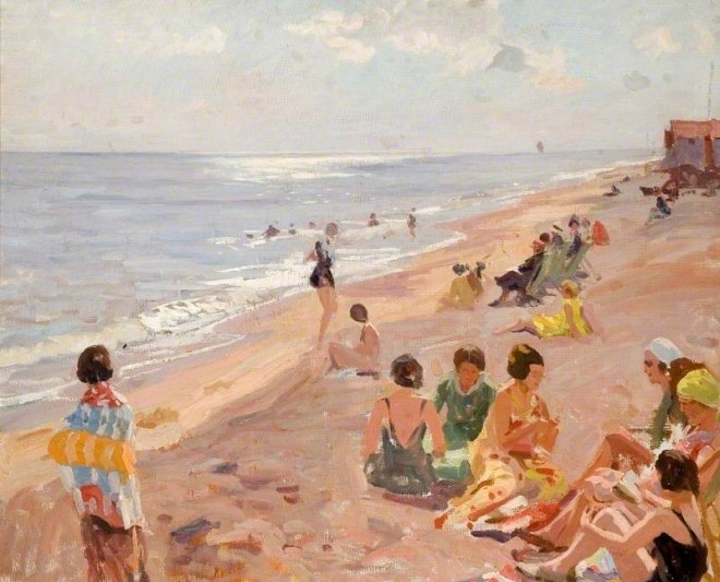 Talmage, Algernon, 1871-1939; Silver Morning, Aldeburgh Beach