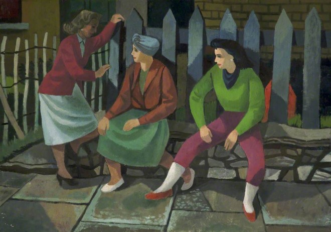 Rowe, Cliff, 1904-1989; Three Women Talking