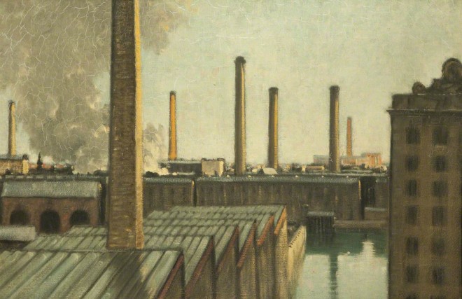 'Seven Chimneys' by Charles John Holmes. Blackburn Museum and Art Gallery