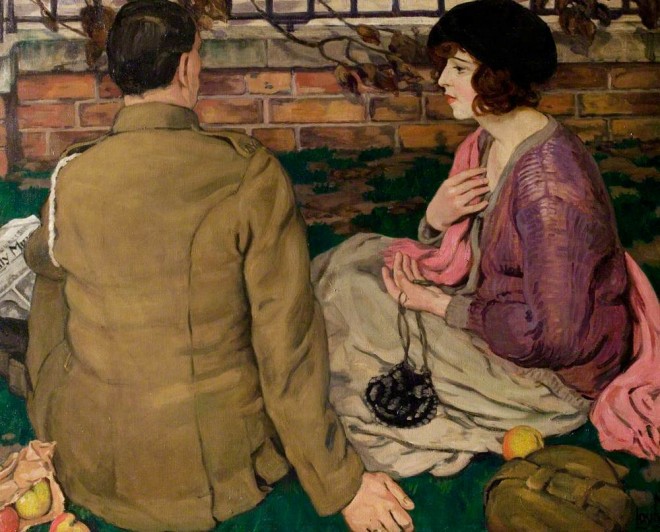 "Mars and Venus" by Mabel Frances Layng. Nuneaton Museum and Art Gallery