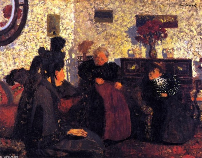 'La visite' by Edouard Vuillard