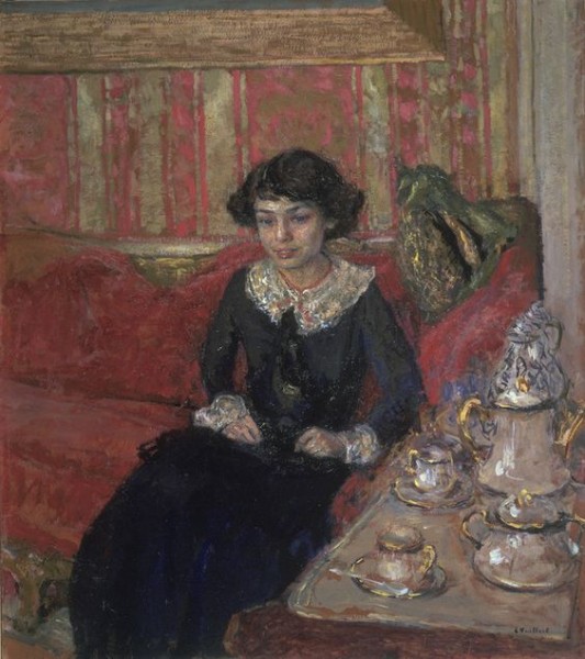 Girl on a sofa by Edouard Vuillard. Tate Gallery