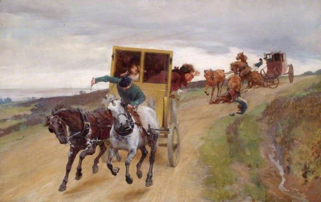 'Off to Gretna Green' by Joseph Walter. Reading Museum.