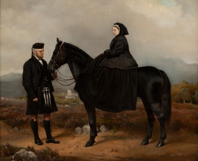 Queen Victoria with John Brown by Charles Burton Barker. 1894