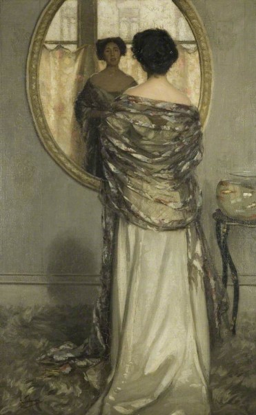 'The Mackerel Shawl' by Algernon Talmage. Bristol Museum and Art Gallery