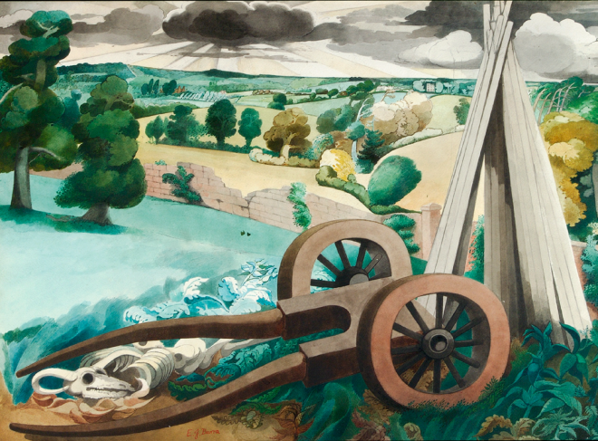 Edward Burra landscape near Rye 1932