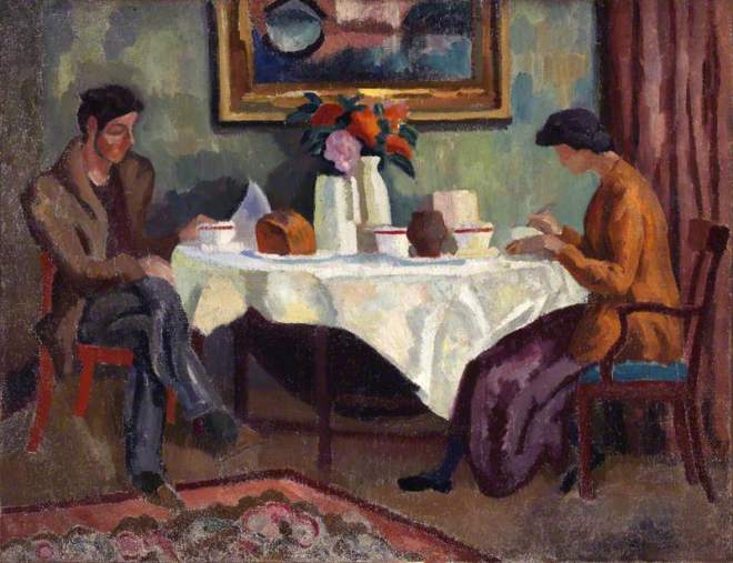 The Breakfast Table by Roger Fry. Aberdeen Art Gallery