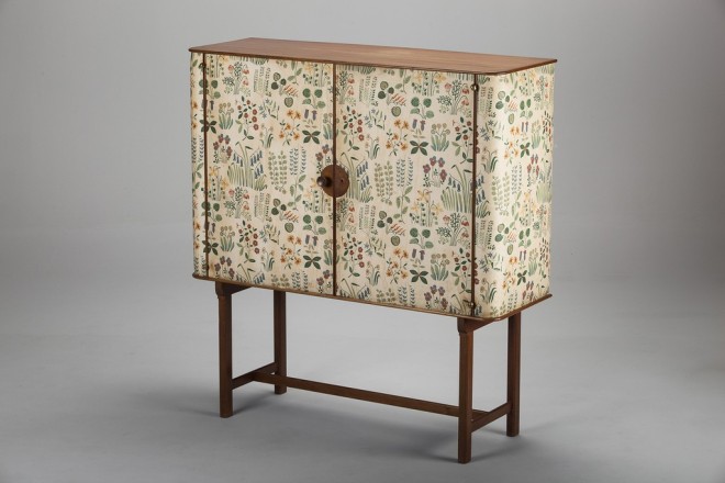 Josef Frank cabinet 1937 upholstered with material