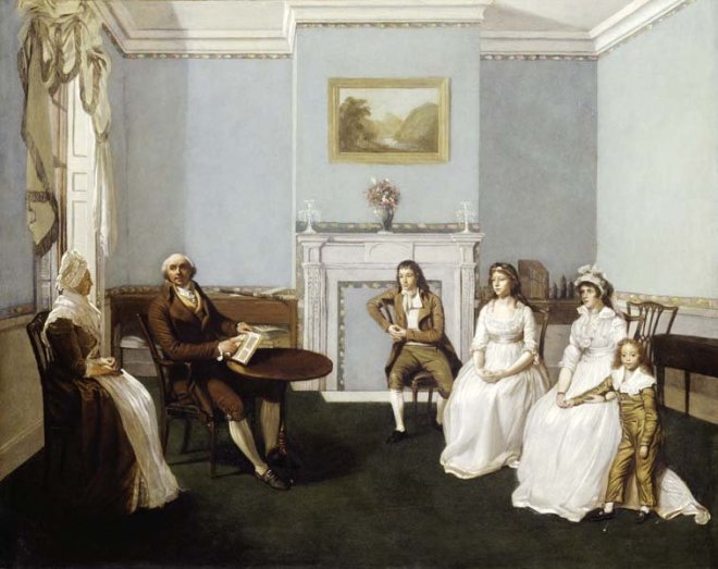 john middleton and his family in his drawing room 1796