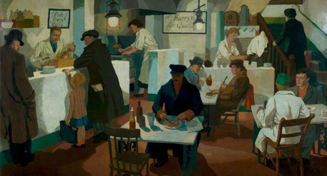 Rowe, Cliff, 1904-1989; The Fried Fish Shop