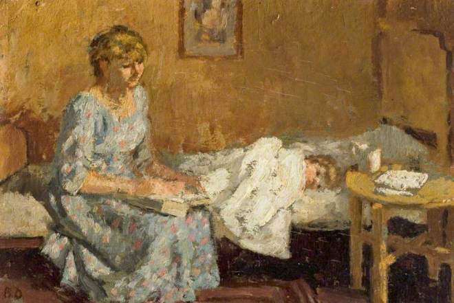 Bedtime Story by Bernard Dunstan. Herbert Art Gallery