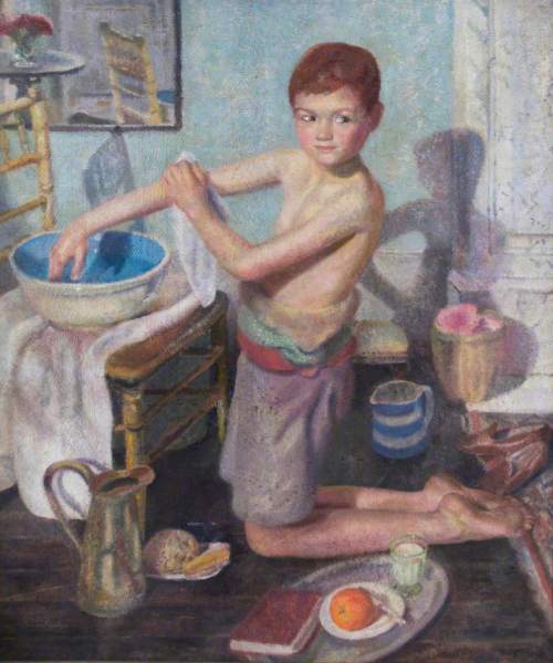 Finlay, Anne, 1898-1963; Ronnie at Bedtime