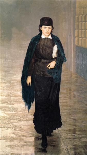 girl student Mykola Yaroshenko 1880