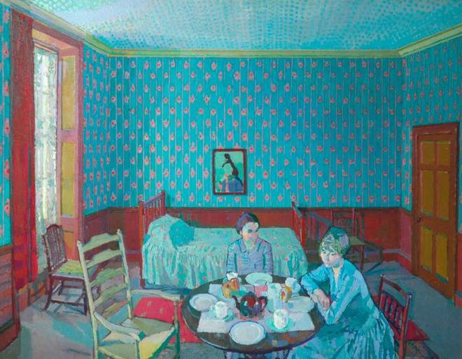 "Tea in the Bedsitter' by Harold Gilman. Kirklees Museums and Galleries.
