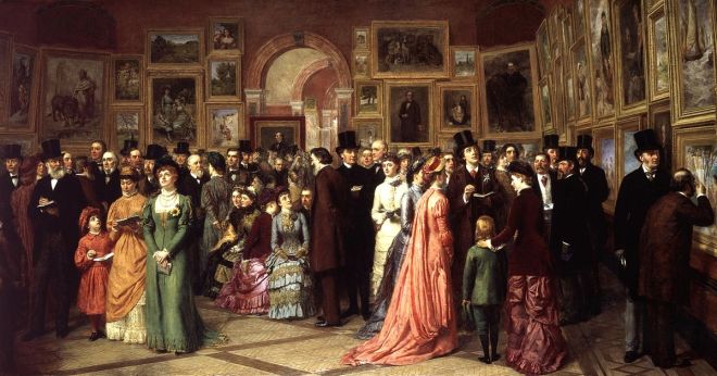 a private view at the royal academy frith.1881