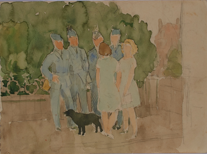 Study-of-Men-in-RAF-Uniforms