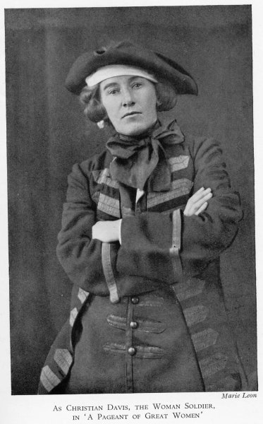 Cicely Hamilton in costume