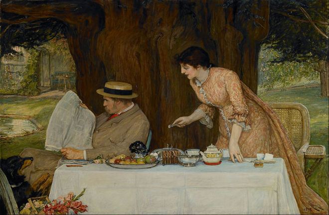 "Our First Tiff" by Robert Macbeth. Walker Art Gallery