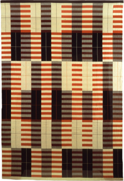 Anni-Albers-Black-White-Red-19261964-cotton-and-silk-69-×-461⁄2-in-1.-175-×-118-cm