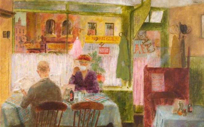 "Café" by James Fitton. Herbert Art Gallery and Museum