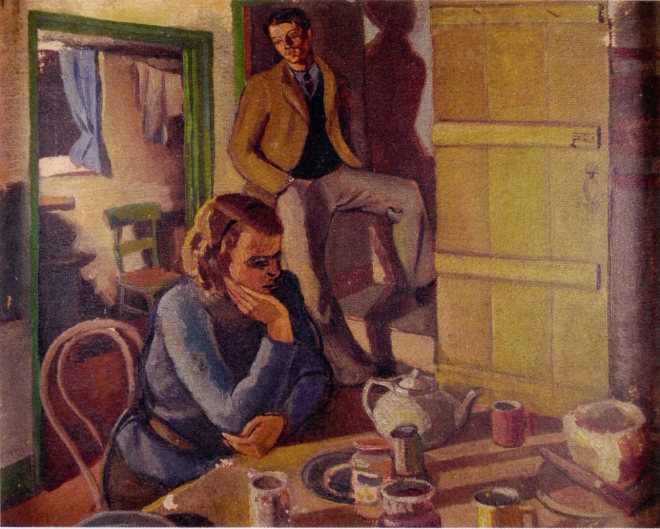 "Eric Ravilious and Helen Binyon" by Peggy Angus 