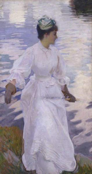 "Lady Fishing - Mrs Ormond" by John Singer Sargent. Tate.