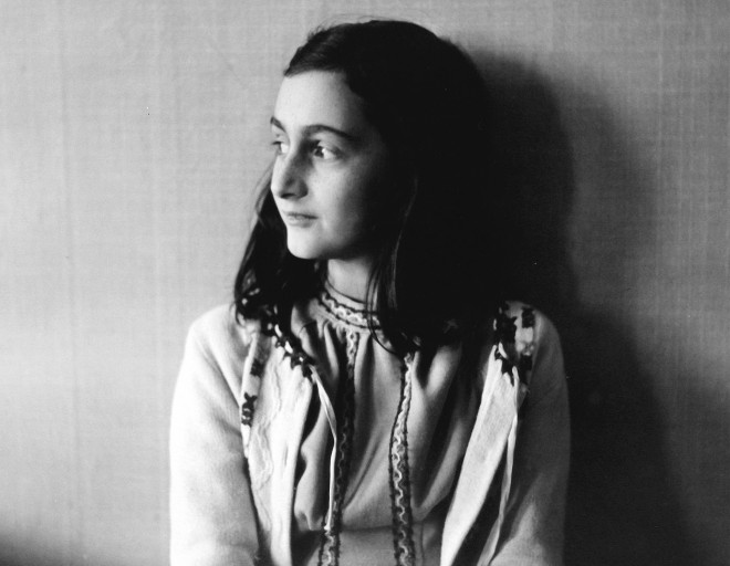 Anne Frank (b/w photo)