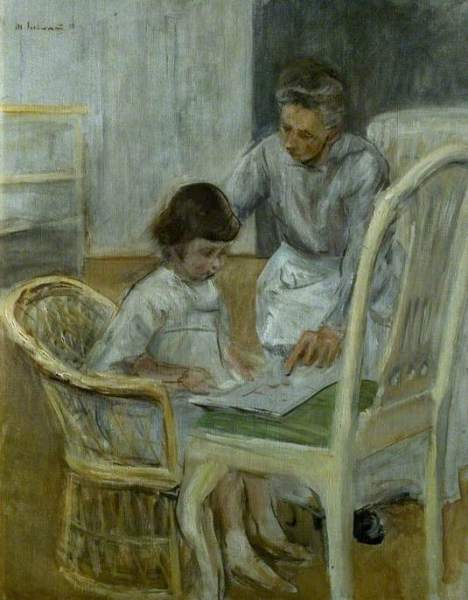 Child and Nanny by Max Liebermann