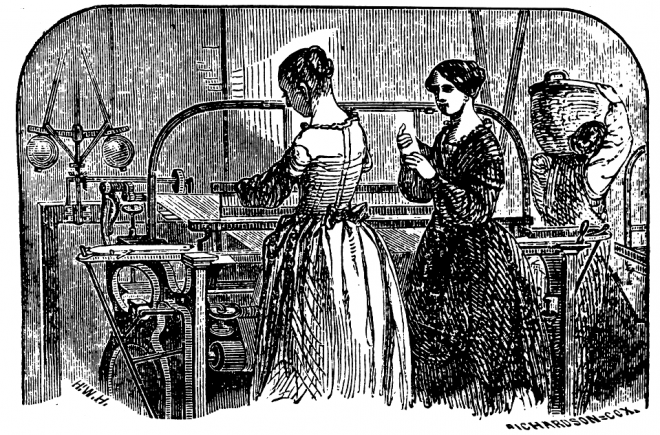 Mill Girls at Work