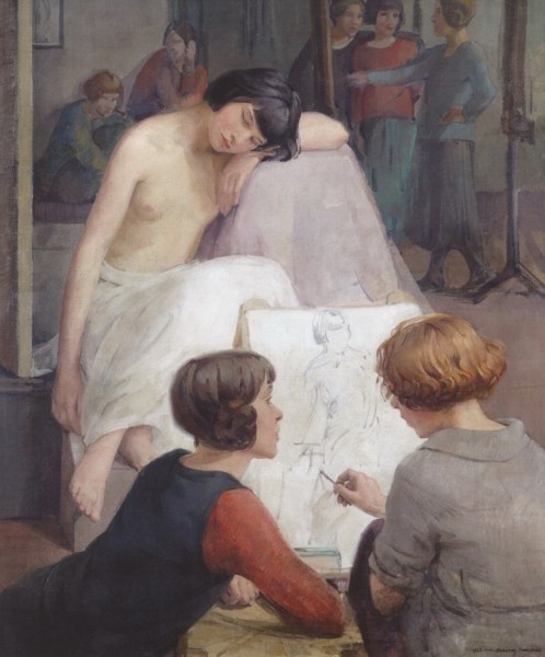 Edinburgh Dorothy Johnstone 'Rest Time in the Life Class' 1923