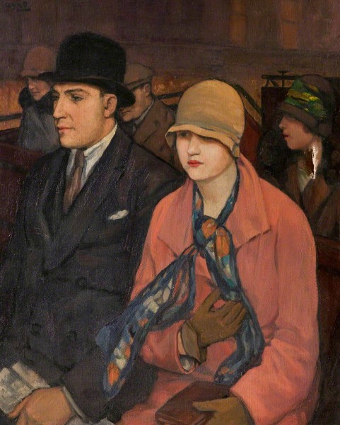 "The Tope of the Bus" by Mabel Layng. Nuneaton Museum and Art Gallery