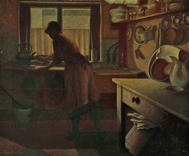 "An Old Kitchen" by Thomas Burke. Walker Art Gallery