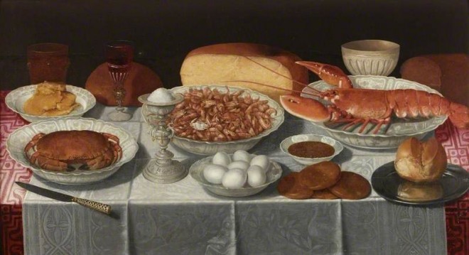 Peeters, Clara, c.1585-c.1655; Still Life with Shellfish and Eggs