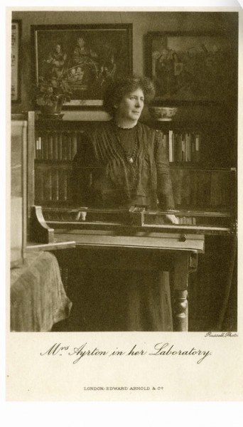Hertha Ayrton in her laboratory